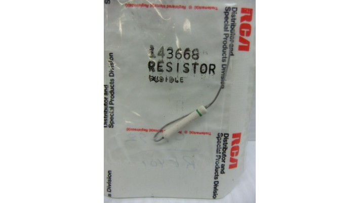 RCA  143668 fuse resistor
